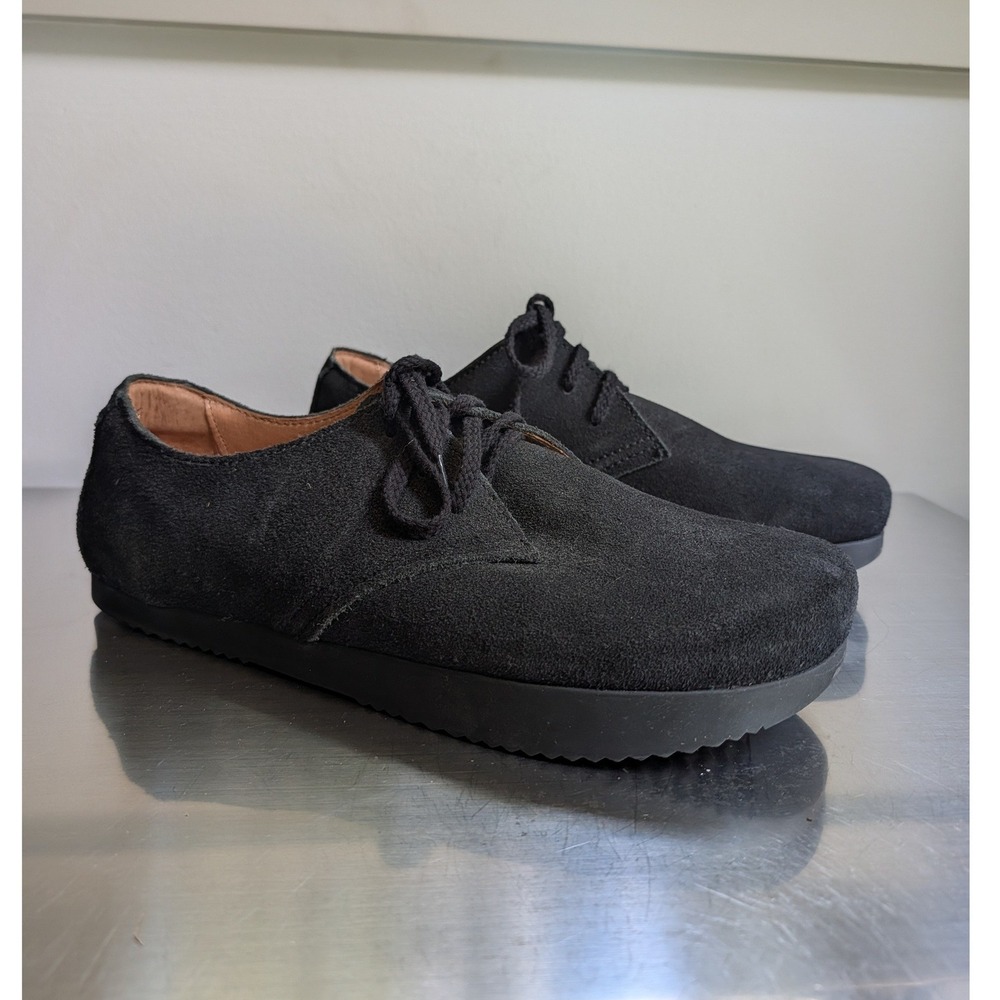 Kalso Earth Faroe Lokah Black  Suede Negative Heel Shoe Mens  12 Retro 70s